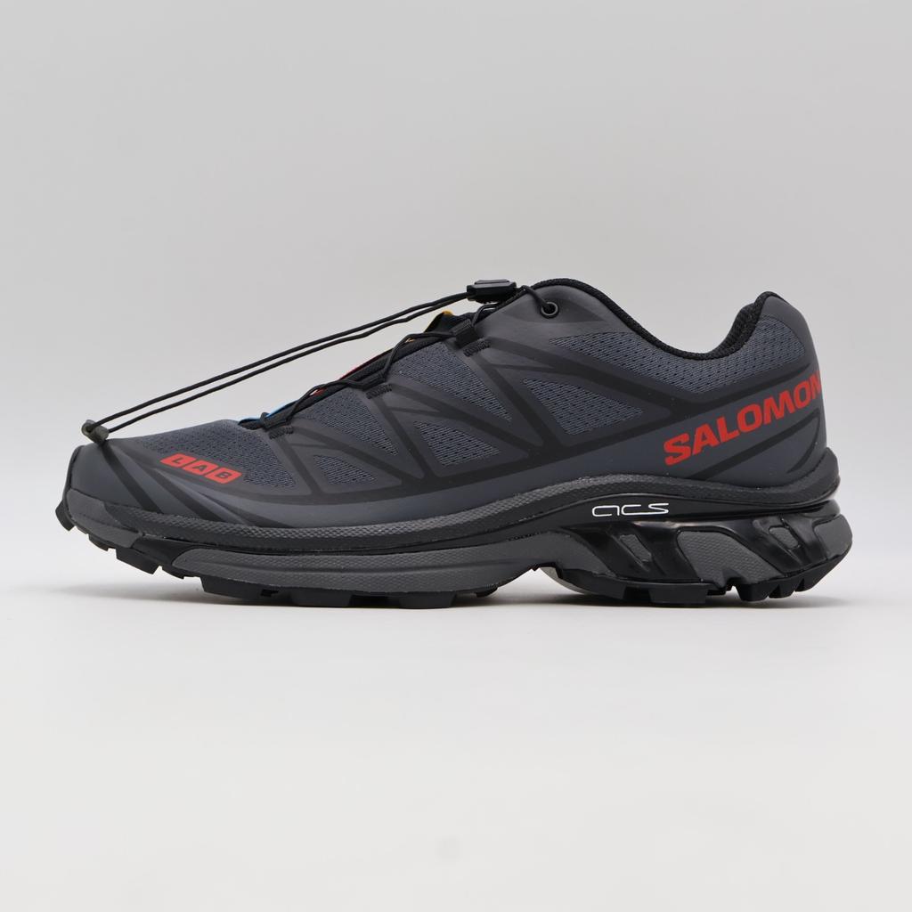 L49130300 JJJJound Salomon XT-6 Ebony Black Fiery Red (Men's)