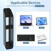 Under Desk Laptop Holder Mount ABS Universal Laptop Wall Mount Holder with Anti Scratch Pad for Mac Mini Macbook Keyboard