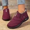 Winter Women'S Slip-On Ankle Boots with Plush Lining Non-Slip Warm Indoor/Outdoor Shoes Ladies Winter Boots