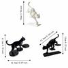 Einzigartige Katzen-Treppensteiger-Statuen 3D-gedruckte Ornamente im nordischen Stil Heimdekoration