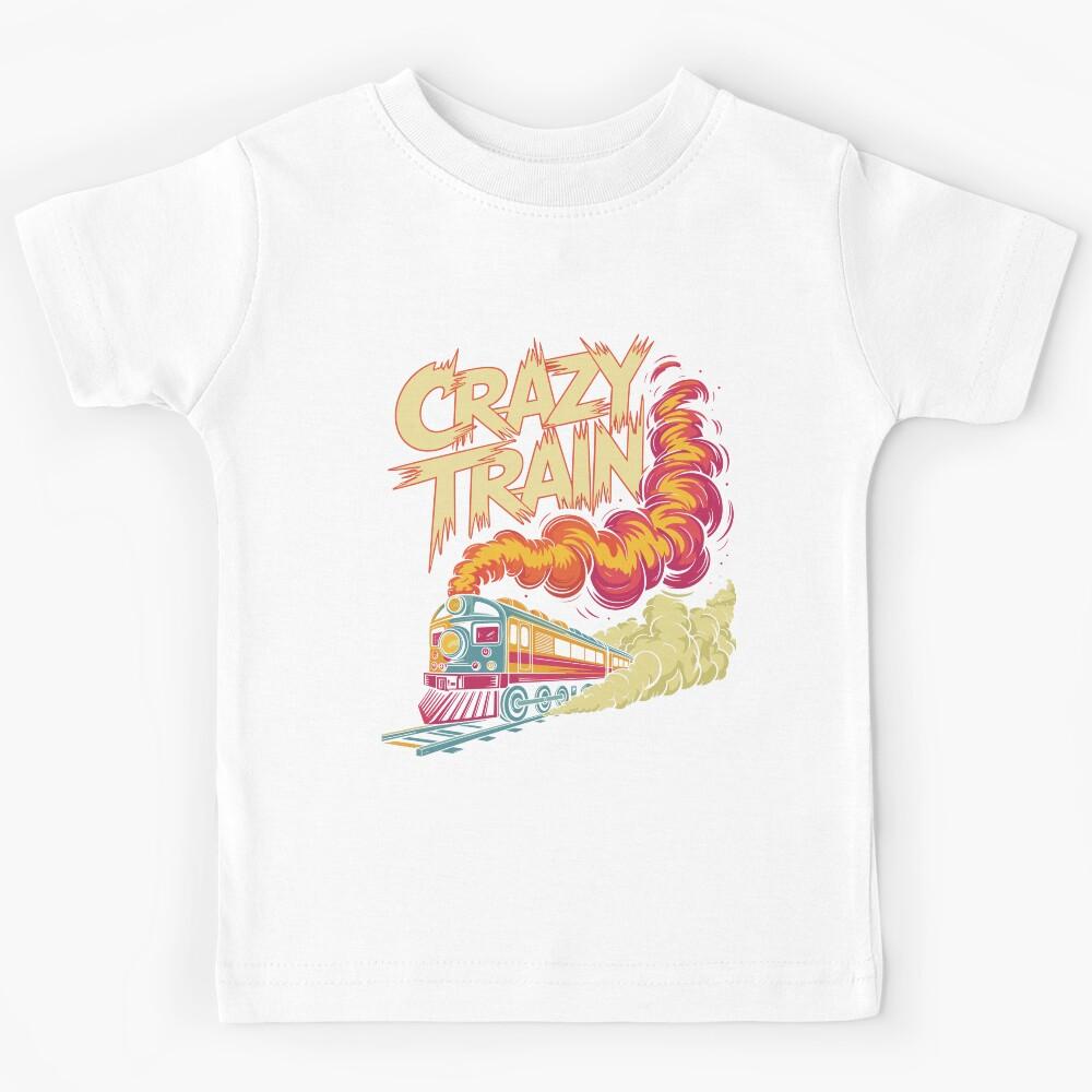 Crazy Train Heavy Metal – 90s Rock Band Inspired Design Kids T-Shirt 110
