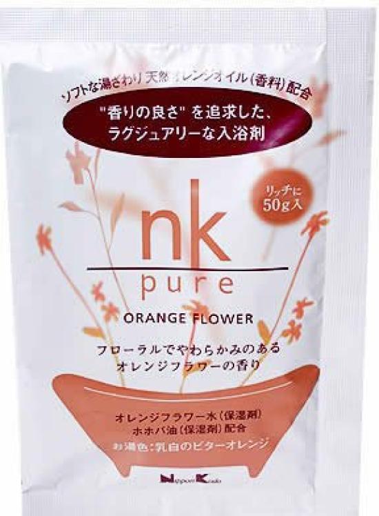 nk pure bath salts orange flower 50g