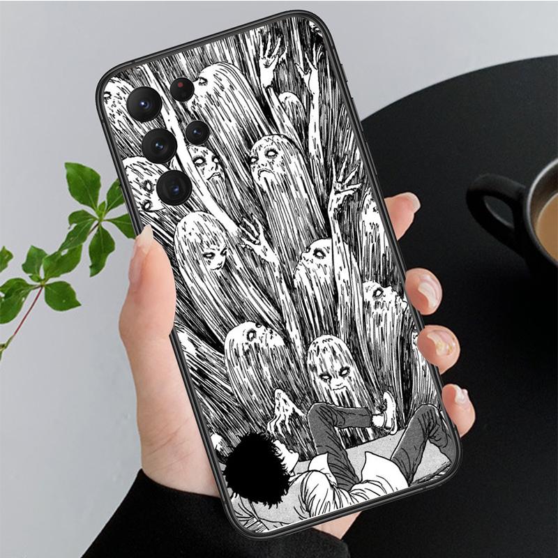 Phone Case for Samsung Galaxy A35 A55 A54 A15 A25 A05s A05 A22 A24 A52 A33 A34 M34 M14 M54 M23 Tomie Junji Ito Case