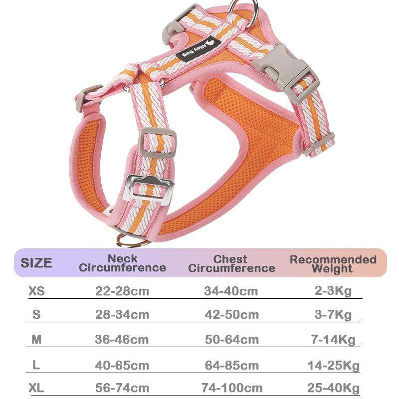 

Dog Vest Strap With Refletive Strap Harnesses Leash Pet Chest Pet Dog Training for Medium and Large Dogs Explosion Proof XS