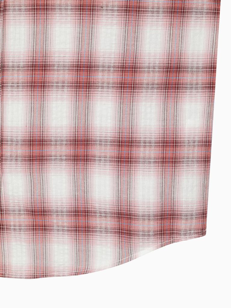 HANGTEN Women'S Multicolor Check Long Shirt_532(10570-120-401-68)