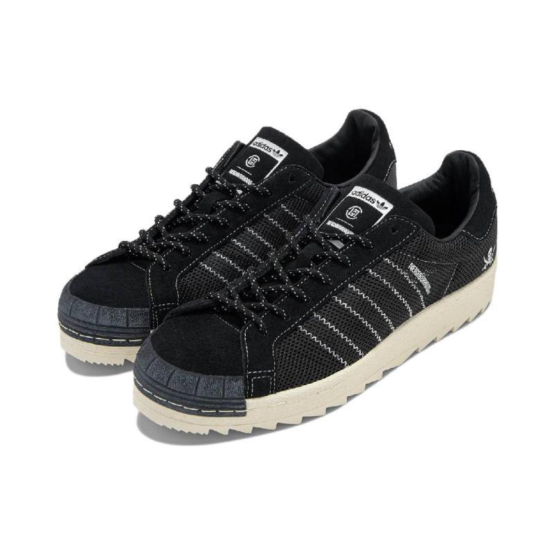 Adidas Clot X Neighborhood X Adidas Superstar 'Black' Sneakers IE8879
