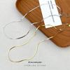 Cui Yan S925 Sterling Silver Minimalist Snake Chain Necklace for Men and Women – Versatile Korean Style Choker