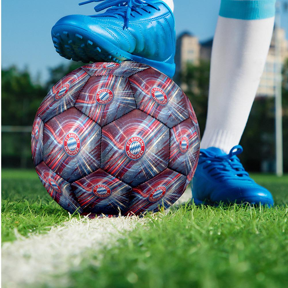 FC Bayern München Thema Fußball Größe 5 Fußball Weiche Haptik Professioneller Trainingsfußball für Outdoor-Sportarten