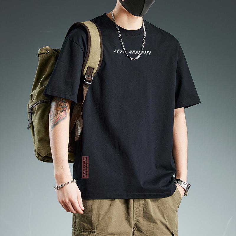 Men's Solid Color Minimalist Pure Cotton Versatile T-shirt