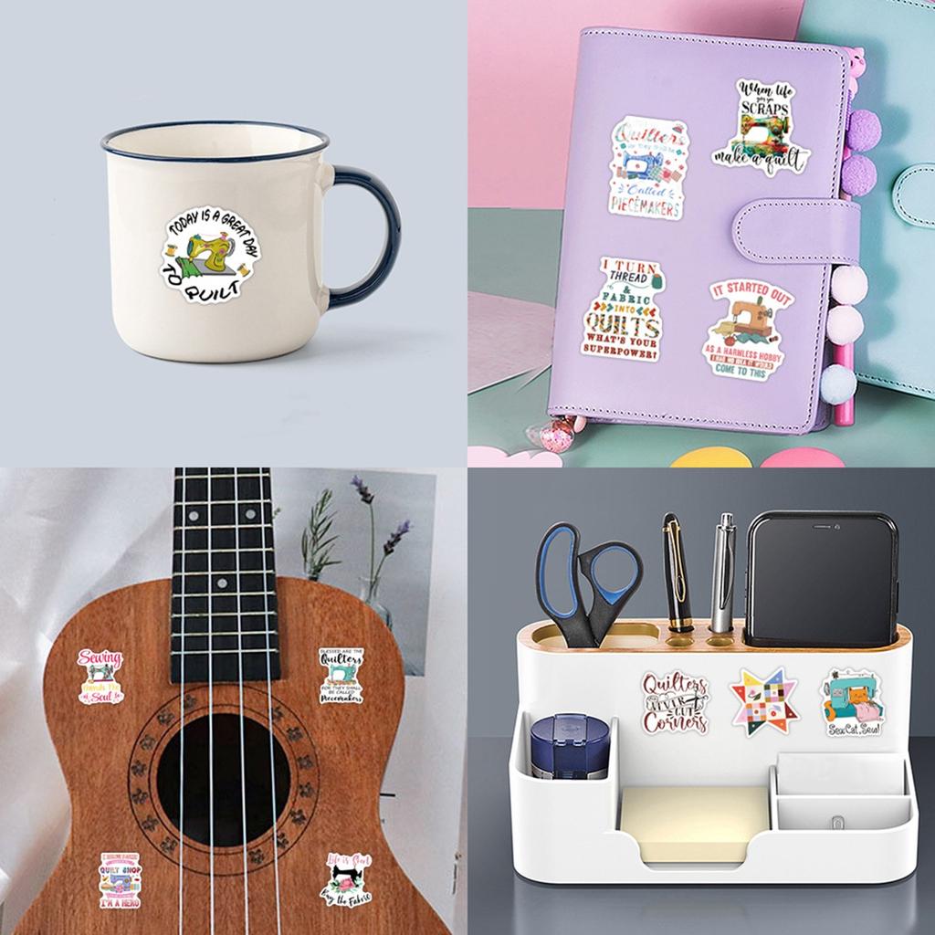 55pcs Suitcase Stickers Waterproof Stickers Scooter Computer Tablet Cartoon Decoration