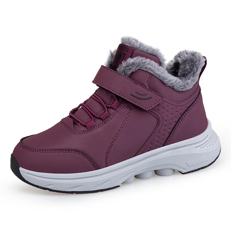 Zulijian Women s Winter Velvet-Lined Walking Shoes for Middle-Aged and Elderly 39