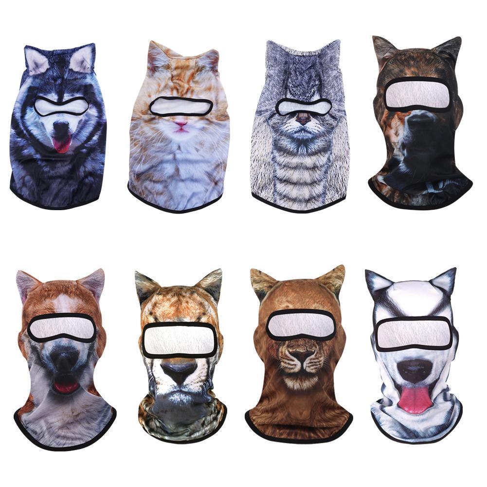 3D Katze Tier Ski Sturmhaube Skimaske mit Ohren, Geeignet für Musikfestivals, Raves, Ski, Halloween oder Party Outdoor