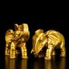 Brass Ornaments Pair Copper Water Absorbing Elephant Entrance TV Cabinet Decoration Housewarming New Home Open