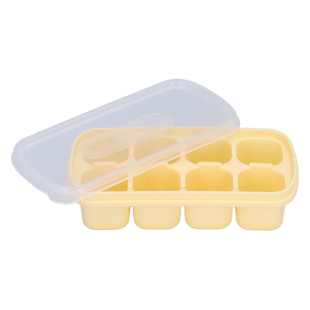 With Lid Ice Cube Mold 8 Grid Large Ice Cube Tray Reusable Ice Cube Tray Freezer Use