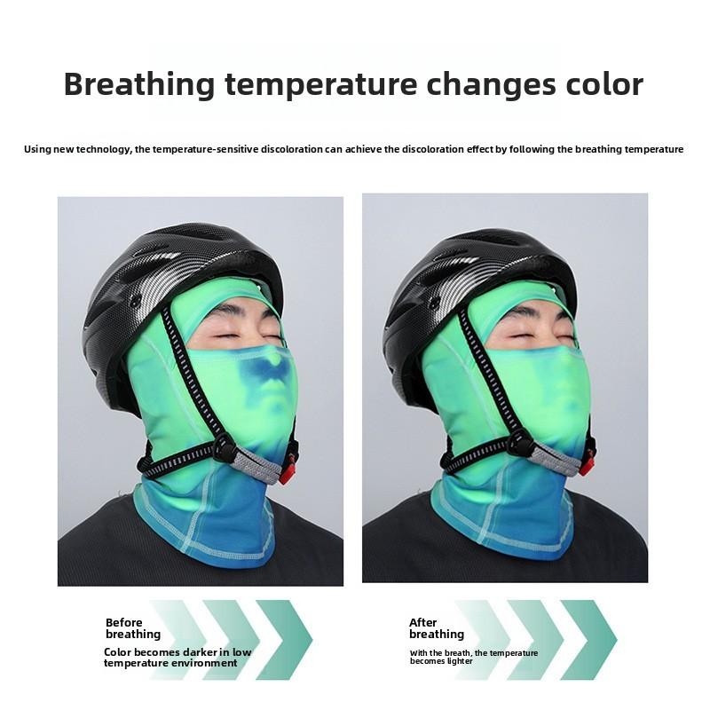 Fahrrad-Gesichtsmaske mit wärmeempfindlicher Farbänderung für Outdoor-Männer und -Frauen
