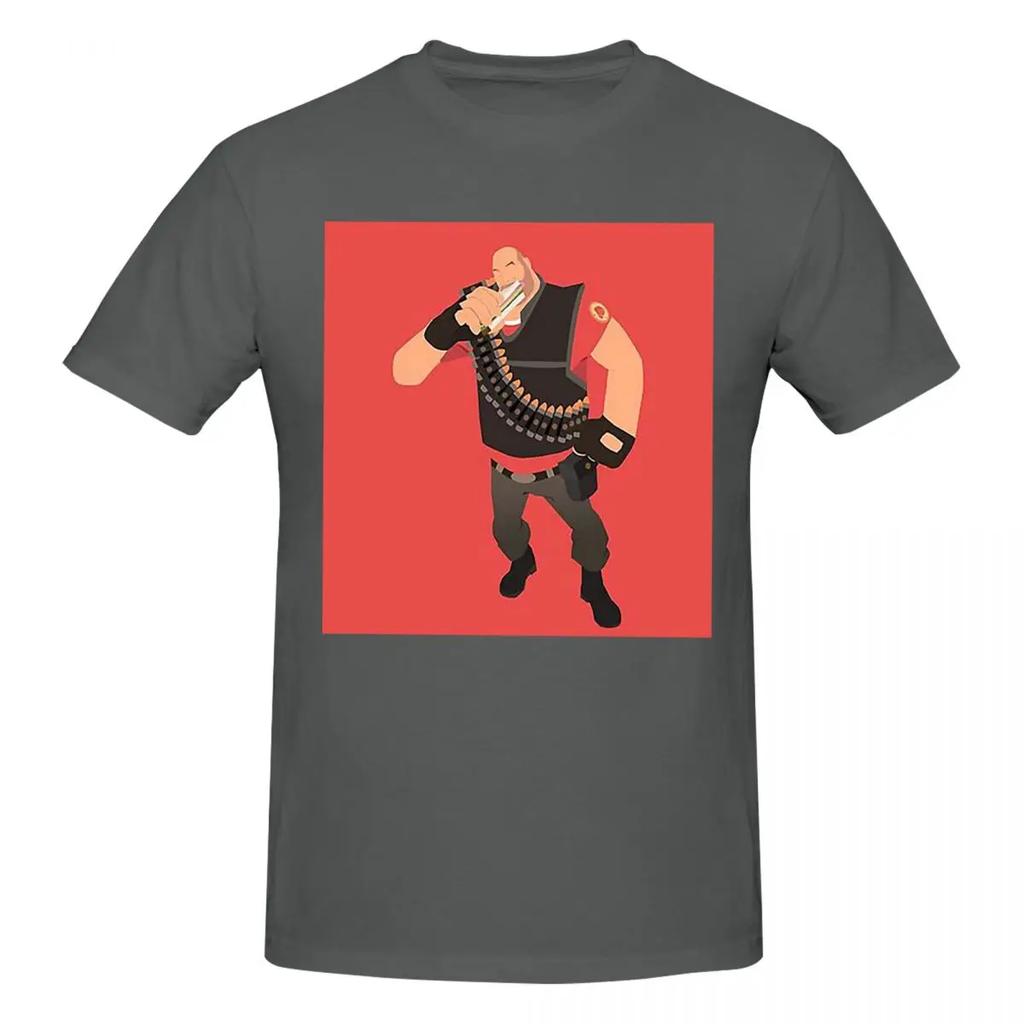 100 Cotton Team Fortress 2 Heavy Tshirt Unisexs Classic Oversized T Shirt Unisex Crew Neck Summer Shirts Tops S6xl