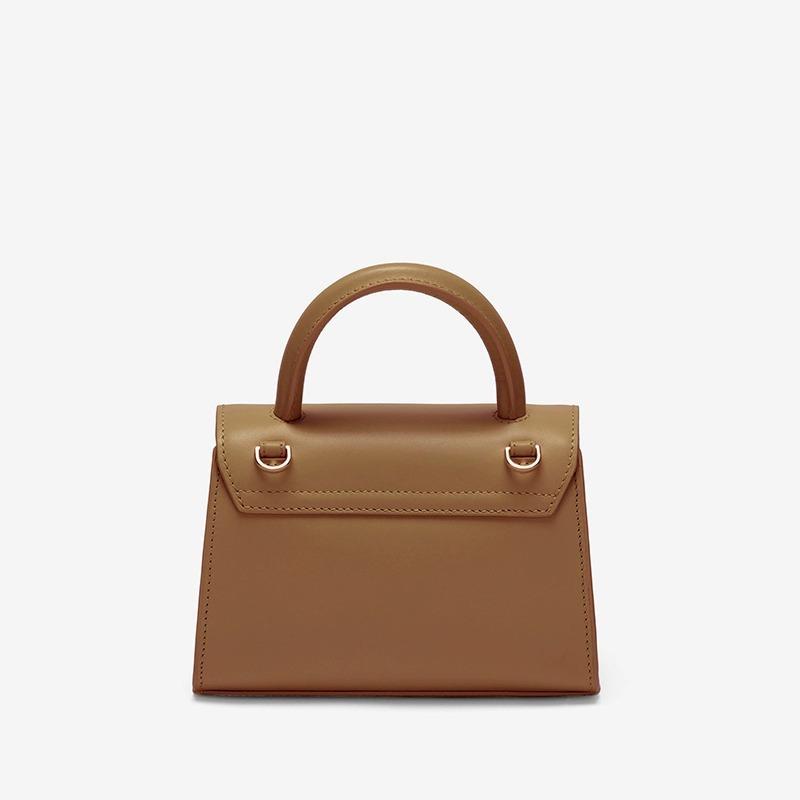 Spring and Summer New Leather Handbag Small Square Shoulder Messenger Commute