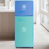 Mini Fridge 92L Retro Refrigerator LED Light Large Capacity Silver Color Handle Adjustable Temperature Sealed Adhesive Tape Red Dual Zone Kitchen