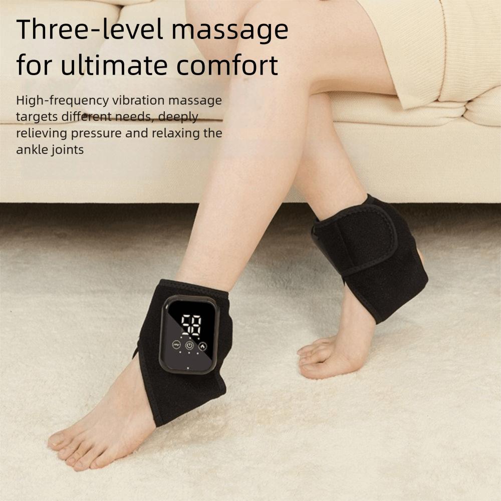 Cordless Design Heating Ankle Massage Belt 3 Vibration Modes Professional Foot Massager Vibration Massage Ankle Guard