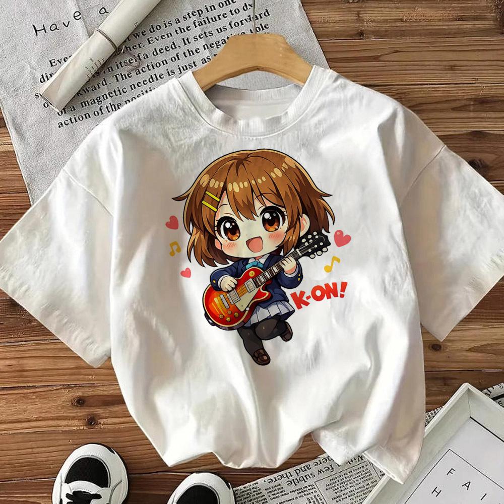 K-on Ho-kago Tea Time Graphic T-shirt Vintage Washed Slice of Life Anime Merch Harajuku Unisex Oversized Short Sleeve Tee Tops