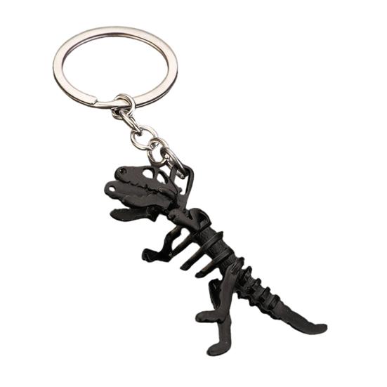 

Goth Core Dinosaur Keychain Glow Skull Skeleton with Metal Chain, Y2K Grunge Accessories for Backpack & Keys