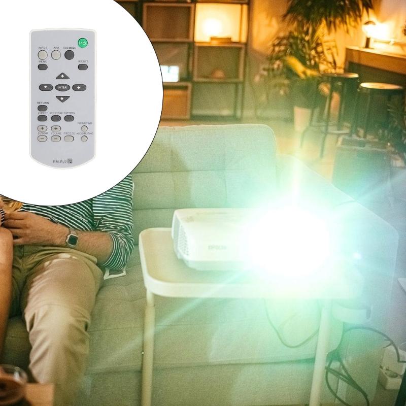Replacement Remote Control for RMPJ7 RMPJ6/PJ10/PJ12/PJ17/PJ8  Projectors Long Distances Operate and Durability