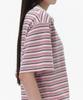 MUSINSA STANDARD WOMAN Women'S Multi-Stripe Short-Sleeve Rugby Shirt [Pink]