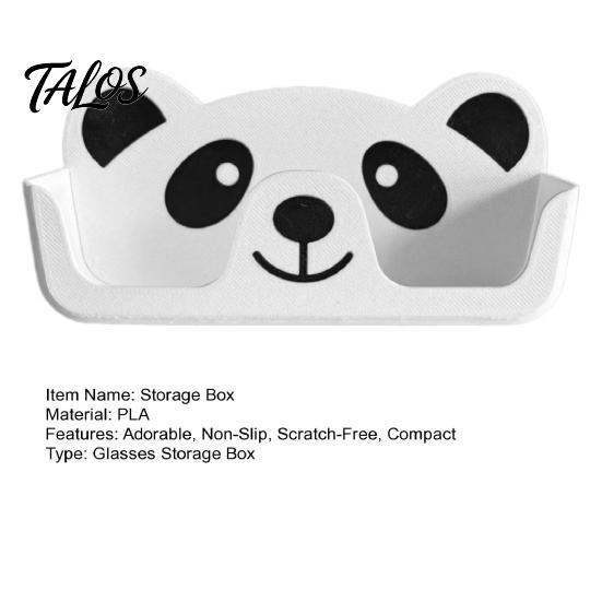 Keine scharfen Kanten Brillenorganisator 3D-gedruckter Panda-Halter, Niedliches Cartoon-Brillenaufbewahrungsregal für Schreibtisch Glatte Oberfläche Halter Nachttisch, Rutschfest Kratzfest