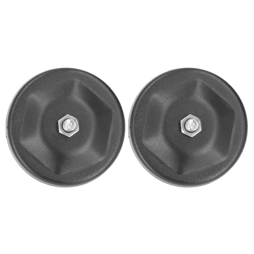 2pcs Magnetic Mounting Base Antiscratch Nondestructive Installation Black Universal for LED Light