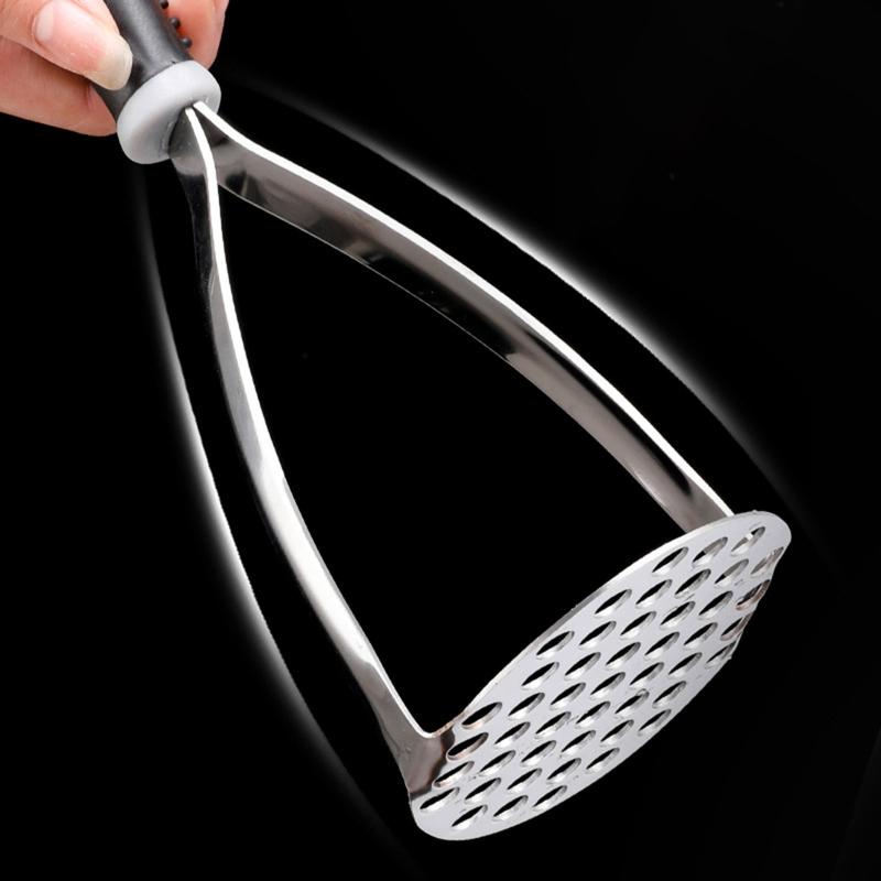 Manual Potato Masher Stainless Steel Potato Smasher Portable Kitchen Tools for Baby Food, Fruits, Bananas, Baking