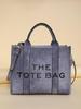 2025 Gradient Denim Tote: European & American Fashion Crossbody Shoulder Bag