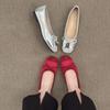 Fashion Casual Versatile Shallow Mouth Women's Single Shoes Spring and Summer New Flat Bow Niche Ballet Shoes