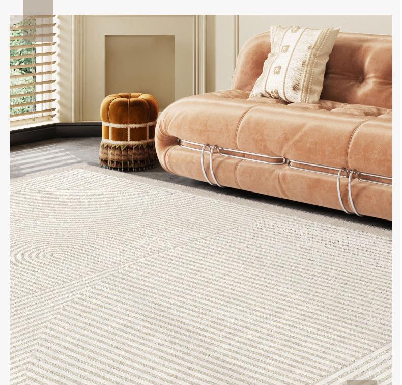 2024 Modern Simple Loop Velvet Bedroom Carpet - Autumn/Winter Home Floor Mat, Bedside & Living Room