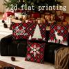 Weihnachts-Plaid-Kissenbezüge mit Hirsch- und Schneeflockenmuster Kissenbezug Geeignet für Sofa Schlafzimmer Auto Kissenbezug