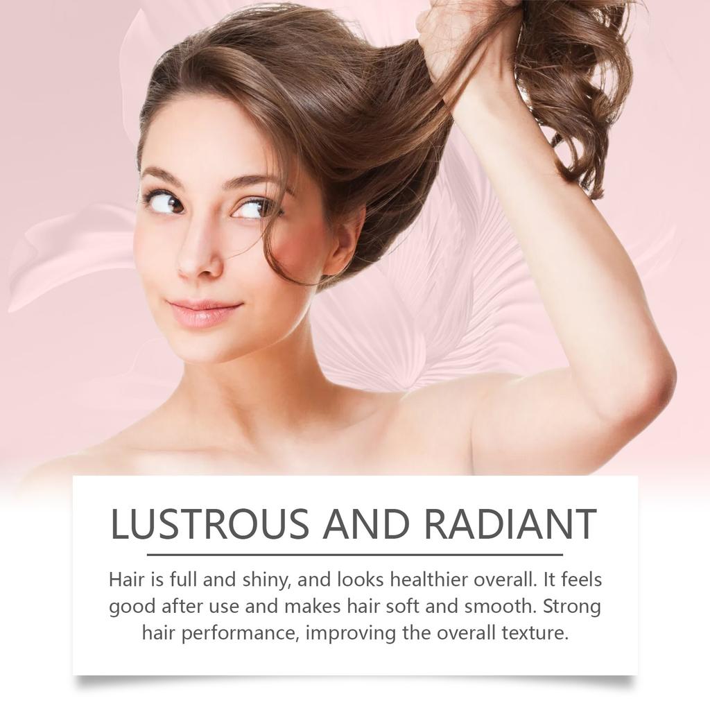 Kollagen Haar, Tiefenpflege, Fortschrittliches Keratin Haar, Feuchtigkeitsspendende Maske Für Alle Haartypen (1 Flasche)