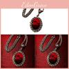 Gothic Bat Vampire Resin Pendant Necklace For Men Women Halloween Accessory