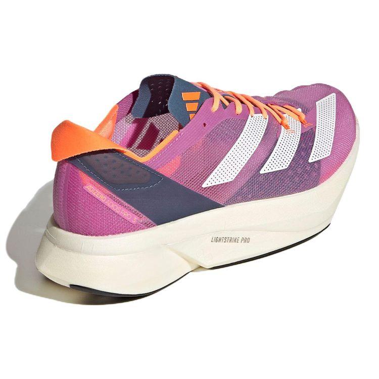 Adidas Adizero Adios Pro 3 Pulse Lilac Unisex Sneakers Purple Cloud-White Solar-Orange GY8411