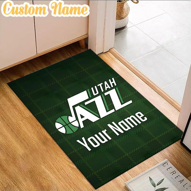 Custom Name Jazz Basketball Team Rug, Office Rug, Chair Rug, Carpet for Living Rooms, Doormat Game Rug Home Decor Christmas Gifts