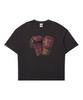 Weideun [Ali] Tko Gloves Oversized Graphic Short Sleeve Charcoal