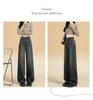 American High-Waisted Light-Wash Wide-Leg Jeans for Women