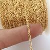 Gold Filled 3+1 Round Cable Rectangular Chain for Jewelry Making Bracelet Necklace Bulk Chains