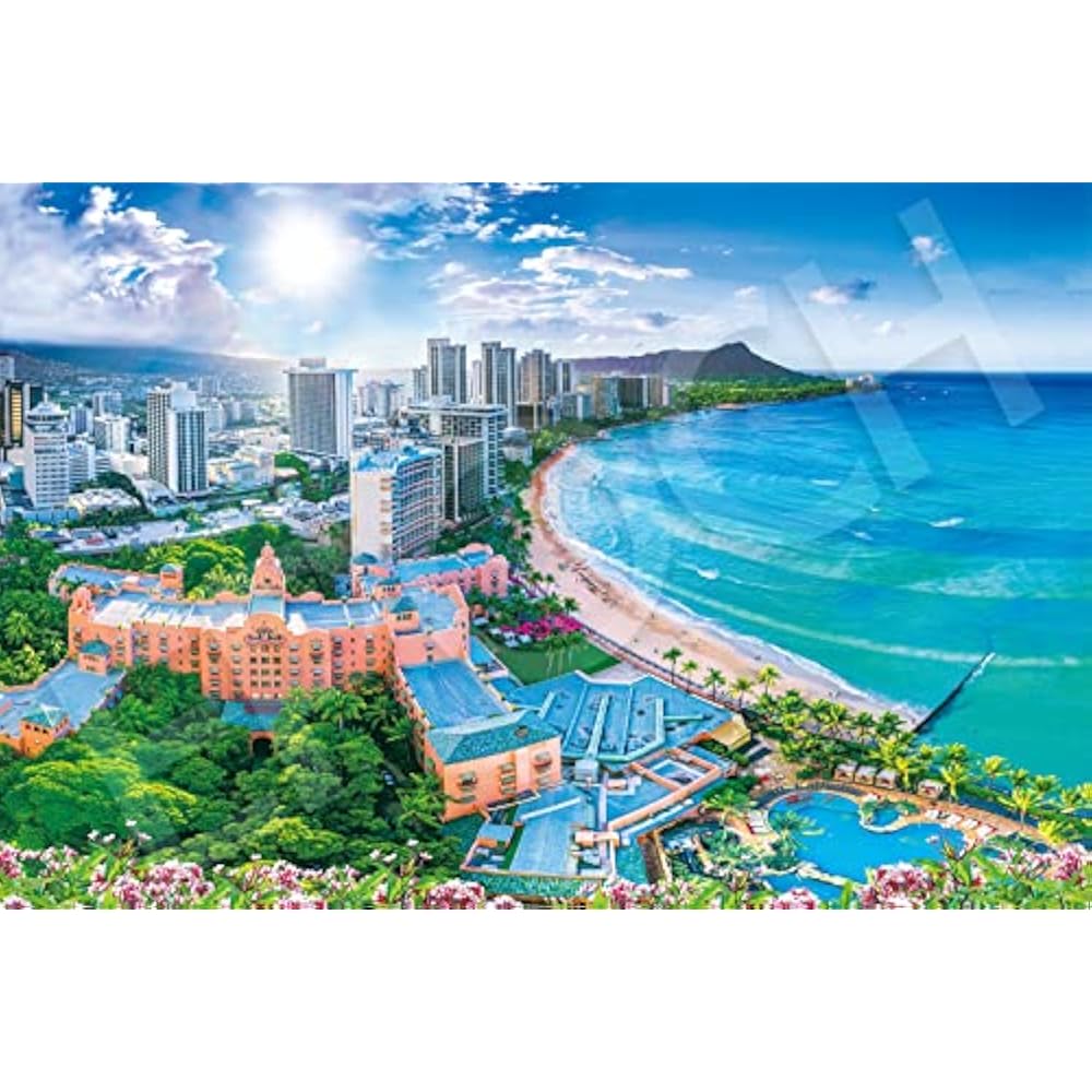 Epoch 1000 Piece Jigsaw Puzzle Overseas Scenery: Brilliant Waikiki Beach - Hawaii (50 x 75 cm) 09...