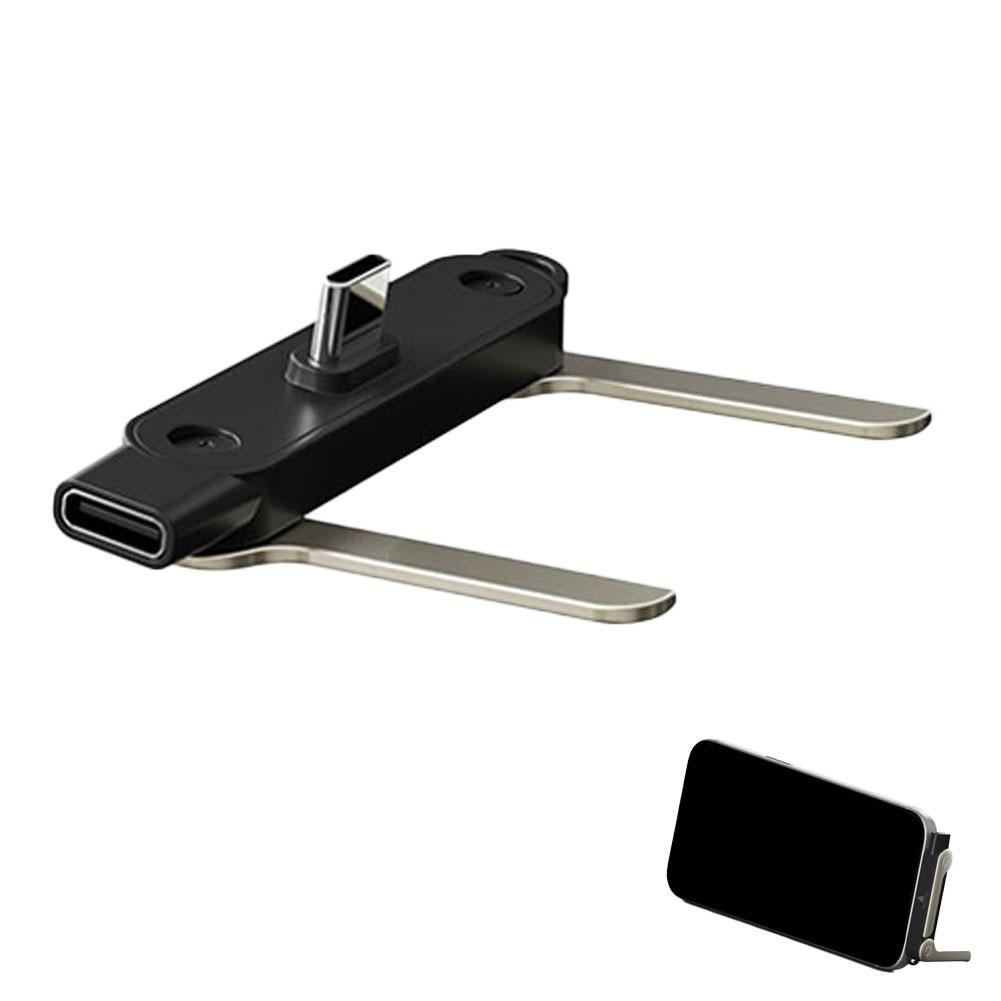 Detachable Charging Cable with Built-In Phone Stand 240W Super Fast Charging Type C To C 1.5M Data Cable For iPhone/Huawei