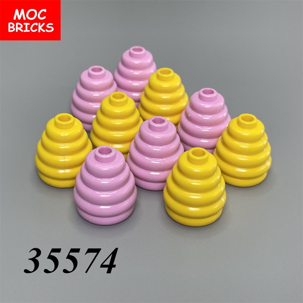 Non-Toxic 10Pcs/Lot Moc Bricks Honeycomb Beehive Cotton Candy 35574 Accessories Action Figure Building Blocks Assemble Children'S Toys