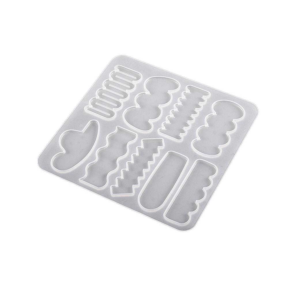 Silicone Hairpin Resin Molds, Hair Clip Clamps Models Hair Clips Silicone Resin Jewelry DIY Hand Making Hair Clip Mold