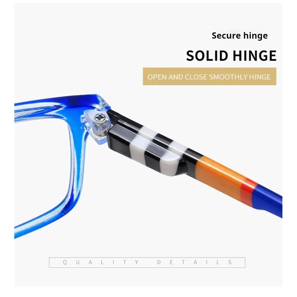 HD Presbyopic Glasses for the Elderly New Fashion Printing Anti-blue Presbyopic Glasses Spring Leg Presbyopic Glasses