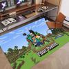 Custom Name Text Crystal Velvet Rug,Minecraft Soft Plush Decorative Non Slip Floor Carpet