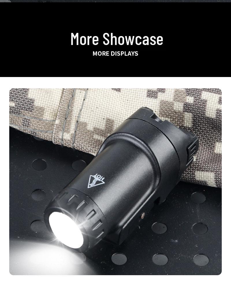 FOXTROT1X Metal Undermount LED Strobe Flashlight - 500 Lumens, 20mm Rail, Outdoor Lighting