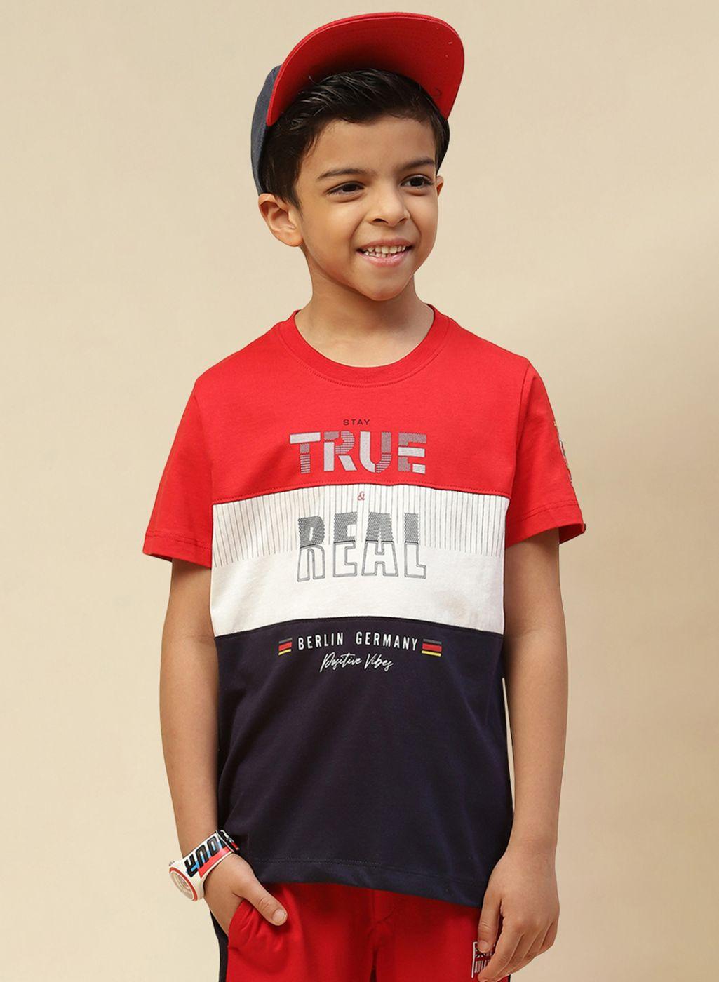 Monte Carlo Boy Regular Fit Red Tshirt 9-10 Years