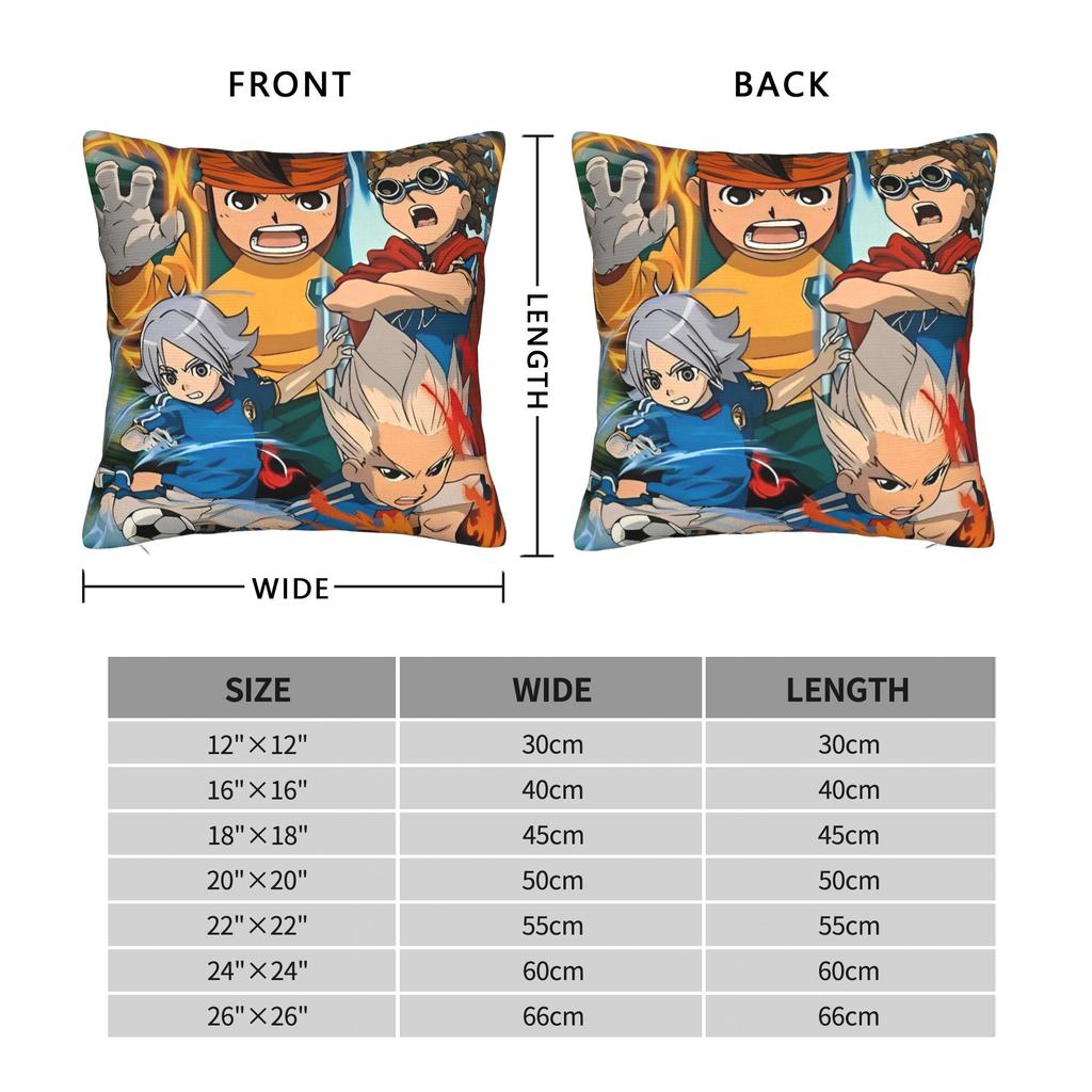 Inazuma Eleven Axel Blaz gouenji Pillow Cover  Soft Cushion Cover Vintage Pillow Case For Sofa Car Home Decor